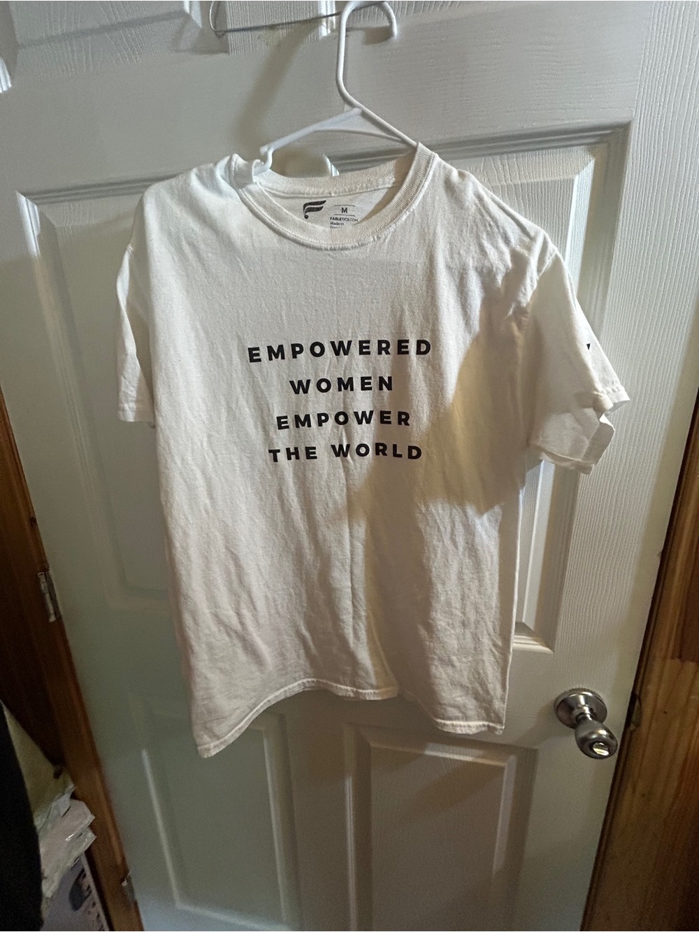 Fabletics White Graphic Logo Tee